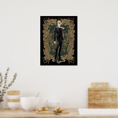 Anime Draco Malfoy Verziert Frame Poster (Küche)