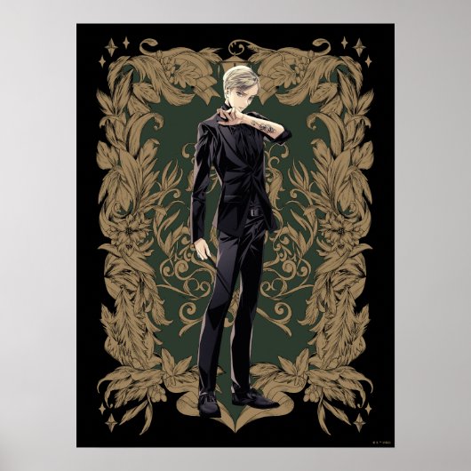 Anime Draco Malfoy Verziert Frame Poster (Vorne)