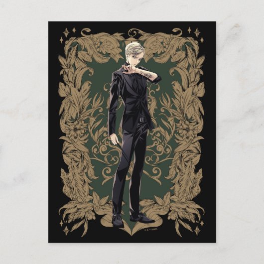 Anime Draco Malfoy Verziert Frame Postkarte (Vorderseite)