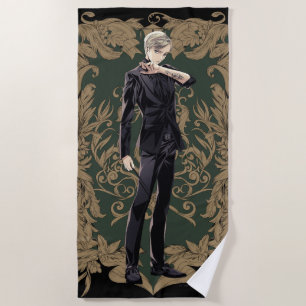 Anime Draco Malfoy Verziert Frame Strandtuch