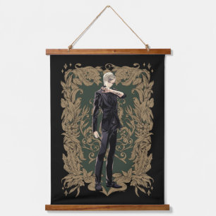 Anime Draco Malfoy Verziert Frame Wandteppich Mit Holzrahmen