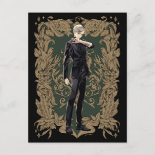 Anime Draco Malfoy Verzierte Rahmen Postkarte