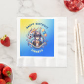 Anime Dragon Personalisiert Boys Geburtstag Serviette (Beispiel)