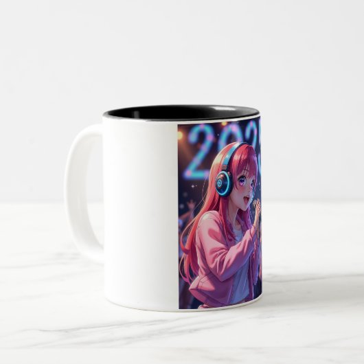 Anime Dreams 2025 Zweifarbige Tasse (Vorderseite Links)