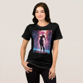 Anime Dreamscape Girl in Focus Tri-Blend Shirt (Vorderseite voll)
