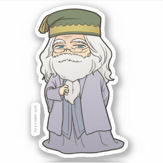 Anime Dumbledore Aufkleber (Vorderseite)