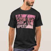 Anime Eat Sleep Anime Repeat T - Shirt (Vorderseite)