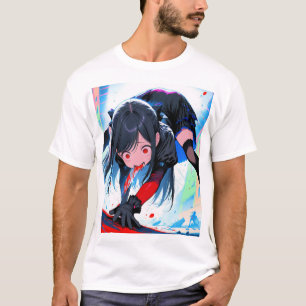 Anime Edge - Generierte Kunst T-Shirt