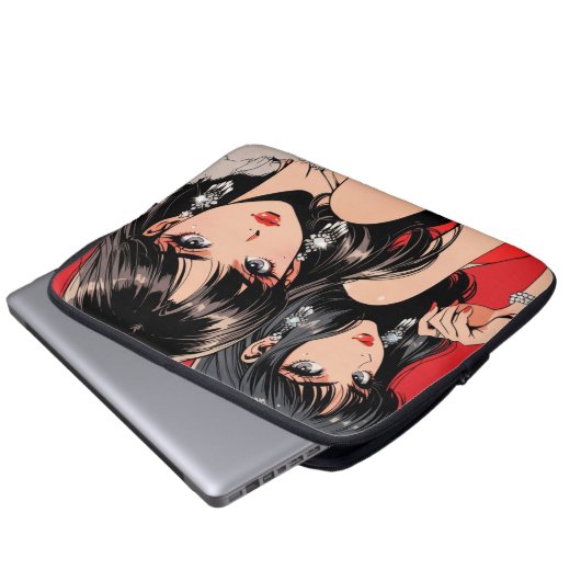 Anime Electronics Bag Laptopschutzhülle (Vorne Knopf)