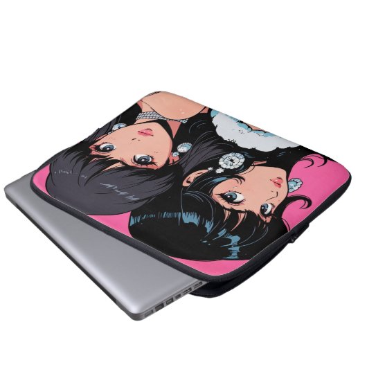 Anime Electronics Bag Laptopschutzhülle (Vorne Knopf)