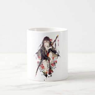 Anime Energy Tasse: Powered by Stickers & Sass Kaffeetasse