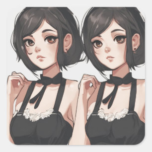 Anime Essence Little Black Dress Sticker - Künstle