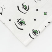 ANIME EYE PATTERN DESIGN FLEECEDECKE (Ecke)