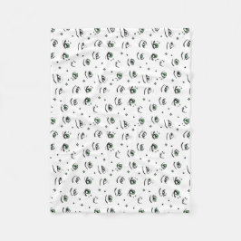 ANIME EYE PATTERN DESIGN FLEECEDECKE