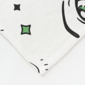 ANIME EYE PATTERN DESIGN FLEECEDECKE (Ecke)