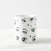 ANIME EYE PATTERN DESIGN KAFFEETASSE (Mittel)