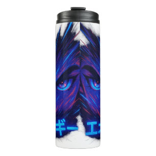 Anime Eyes Energy Drink Flasche - Cool Neon Manga