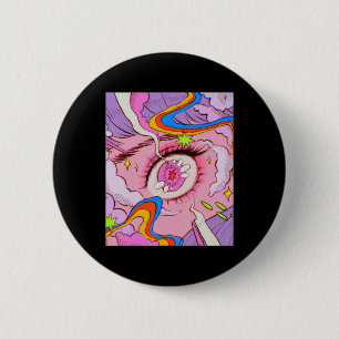 Anime Eyes Pastel Kawaii Egirl Ästhetisch Japanisc Button