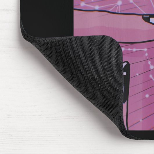 Anime Eyes Pastel Kawaii Girl Aesthetic Japanese O Mousepad (Ecke)