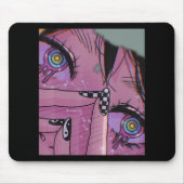 Anime Eyes Pastel Kawaii Girl Aesthetic Japanese O Mousepad (Vorne)