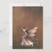 Anime Fairy Girl's 5. Geburtstagsparty Einladung (Rückseite)