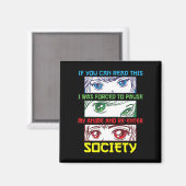 Anime Fan Anime Phrase Fun Anime Lover Magnet (Vorderseite/Rückseite)