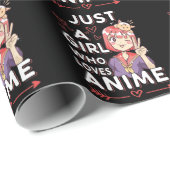Anime Fan Girl Otaku Japanisch Manga Lover Geschenkpapier (Rolleneckpunkt)