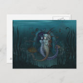Anime Fantasy Mermaids Postcard Postkarte (Vorne/Hinten)