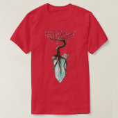 Anime Fantasy Sakura Tree on Floating Crystal T-Shirt (Design vorne)