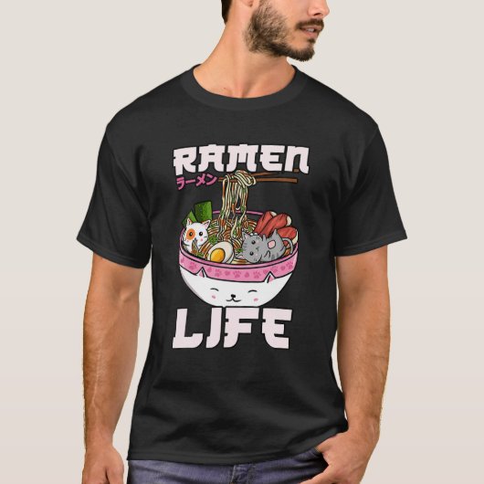 Anime Feinschmecker Ramen Life T-Shirt (Vorderseite)