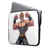 Anime Fighter Laptopschutzhülle (Vorderseite Links)