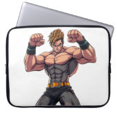 Anime Fighter Laptopschutzhülle (Vorderseite)