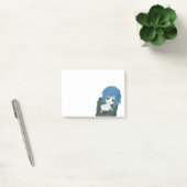 Anime-Figur Blaue Haare Post-it Klebezettel (Büro)