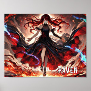 Anime - Flammen beherrschen, Sturm umarmen - Custo Poster