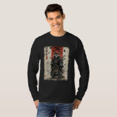 Anime for Men, Samurai Raccoon Graphic, Japanese W T-Shirt (Vorne ganz)