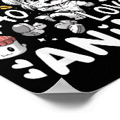 Anime For Teen Girls Just A Girl Who Loves Anime F Poster (Ecke)