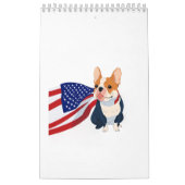 Anime French Bulldog mit US-Flagge Kalender (Titelbild)