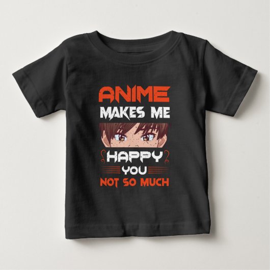 Anime freut mich nicht so sehr baby t-shirt (Vorderseite)