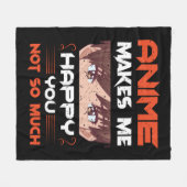 Anime freut mich nicht so sehr fleecedecke (Vorderseite (Horizontal))