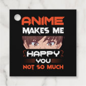 Anime freut mich nicht so sehr geschenkanhänger (Vorderseite)