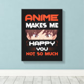 Anime freut mich nicht so sehr leinwanddruck (Insitu (Holzboden))