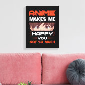 Anime freut mich nicht so sehr leinwanddruck (Insitu (Wohnzimmer))