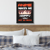 Anime freut mich nicht so sehr leinwanddruck (Insitu (Schlafzimmer))