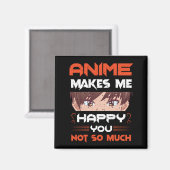Anime freut mich nicht so sehr magnet (Vorderseite/Rückseite)