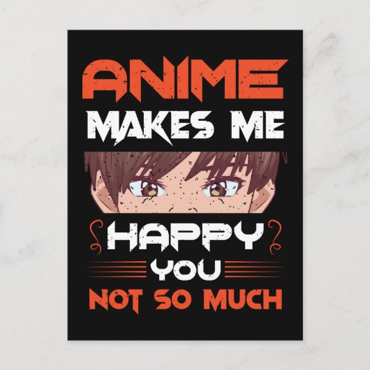 Anime freut mich nicht so sehr postkarte (Vorderseite)