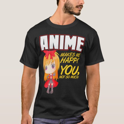 Anime freut mich nicht so sehr T-Shirt (Vorderseite)