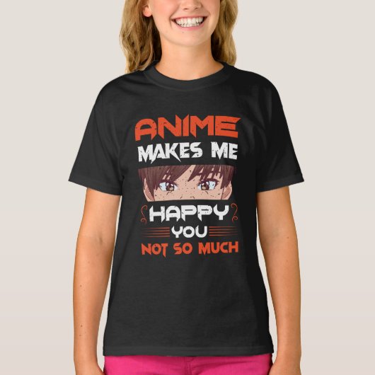 Anime freut mich nicht so sehr T-Shirt (Vorderseite)
