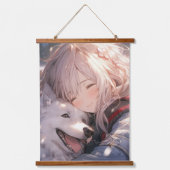 Anime Friends Wandteppich Mit Holzrahmen (Vorderseite 2)