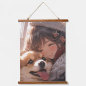 Anime Friends Wandteppich Mit Holzrahmen (Vorderseite 3)