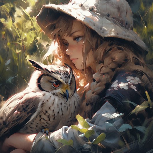 Anime Friends Wandteppich Mit Holzrahmen